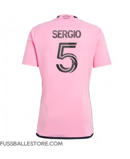 Günstige Inter Miami Sergio Busquets #5 Heimtrikot 2024-25 Kurzarm